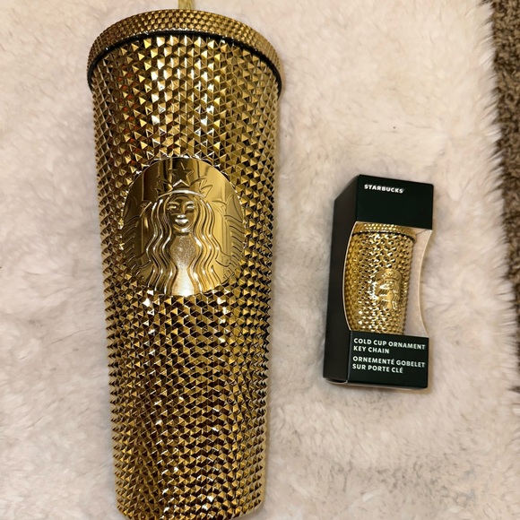 Starbucks Other Starbucks Gold Cup And Key Chain Poshmark